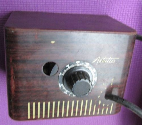 RARE  Vintage ASTATIC  Variac Voltage Control Rheostat  for Restore or Display !