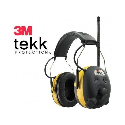 Radio Work Headphones 3M Digital WorkTunes Hearing Protection Earmuffs AM FM Mp3