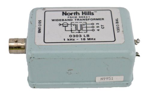 North Hills 0303LB 1kHz-18MHz 50Ohm Unbalanced Wideband Balun Transformer