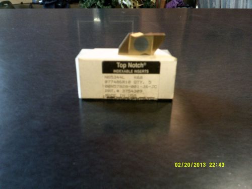 KENNAMETAL  NG5344L K68 Top Notch Grooving Inserts  NEW