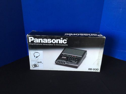 Panasonic RR-930 Microcassette Transcriber Record Player