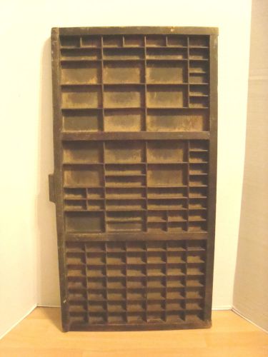 Antique Hamilton / Keystone Printers Drawer Wood Type Set Tray Shadow Box
