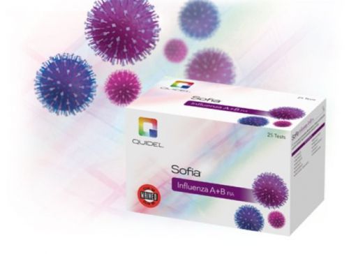 Quidel sofia influenza a+b fia test kits 25 tests brand new sealed for sale