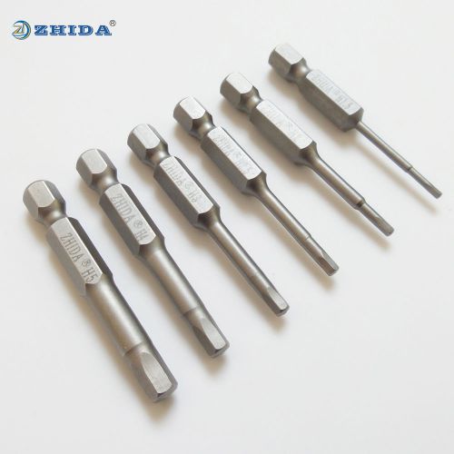 Hex screwdriver bits h2 allen screw bits kit 50mmxh2 (manufacturer) 10pcs for sale
