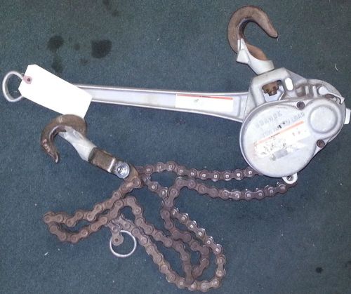 A b chance 1 1/2 ton manual roller chain hoist ratchet lineman jack for sale