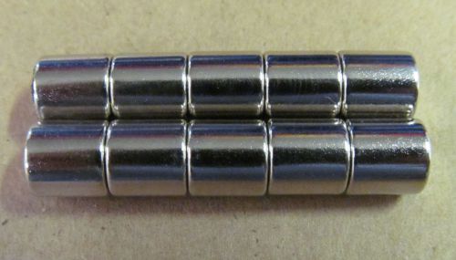 10pcs Super Strong Cylinder Magnet 8mm x 8mm  Rare Earth Neodymium N52