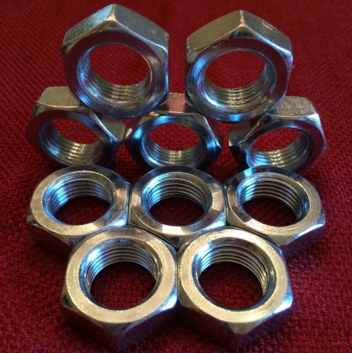 10 hex jam nut 5/8-18 fine thread - zinc plated - thin nuts for sale