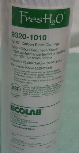 Fresh H2O 9320-1010 Carbon Block Cartridge Ecolab