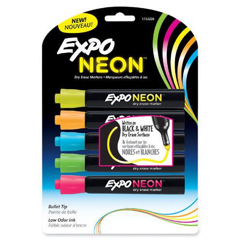 Sanford Expo Neon Dry Erase Marker, 5 Per Pack
