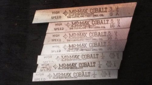 Mo Max Colbalt HSS Lathe Tool Bits High Speed 1/4,5/16,3/8 Cleveland twist drill