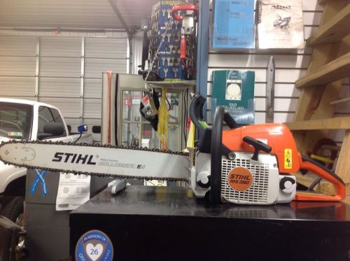 Stihl Pro Chainsaw MS390 Powerful 25&#034; Chain Saw Used 1 Time Logger &amp; Firewood
