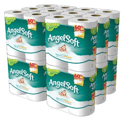 Soft rolls double angel toilet paper 48 tissue bathroom ply count bath new pack for sale