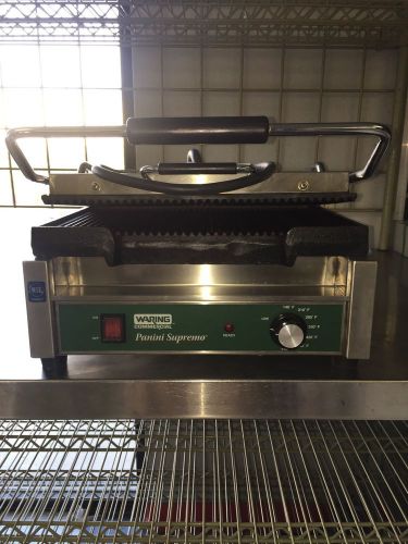 Used waring (wpg250) - 16&#034; grooved panini grill - panini supremo series for sale