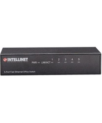 523301 Intellinet 5-Port 10/100 Desktop Switch Metal Housing IEEE 802.3az Energy