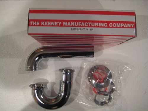 New keeney 1-1/2&#034; p-trap brass chrome finish for sale