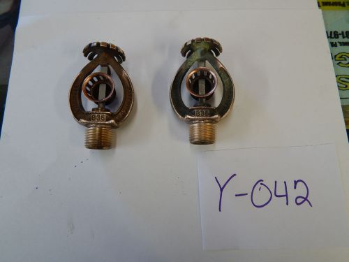 Lot of 2 Grinnell 165-B35 Fire Sprinklers Lot-y-042