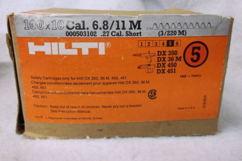 HILTI RED BOOSTER 3/220M DX 350 DX 36M DX 450 DX 451 27 Cal.  1000 SHOTS