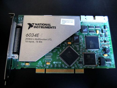 National Instruments NI PCI-6034E 16-Bit 16-Ch DAQ Card 187578B-01