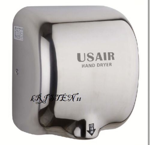 US AIR HAND DRYER,  NEW MODEL 2015, 1800 WATTS, STANDLESS STEAL