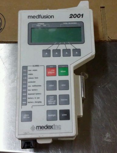 Medex Medfusion 2001 Syringe Infusion Pump as Pictured untested sold as parts