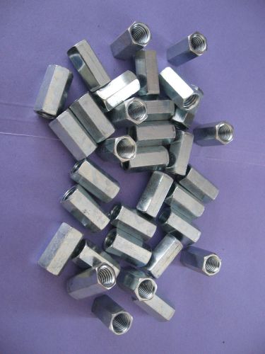 HEX COUPLING NUTS 1/2 - 13 BY 1 1/4 LONG NEW 33 PIECES PLATED
