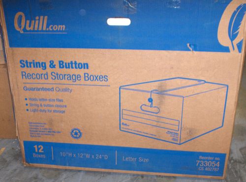 Quill Brand String and Button Storage Bankers Box Letter Size 12/Carton (733054)