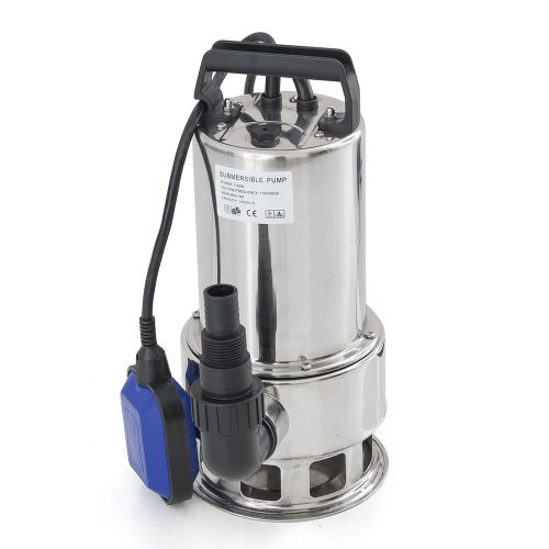 Submersible stainless steel 2000gph dirty water pump 1/2hp pool pond flood drain for sale