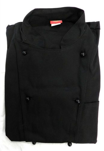 Dickies cw070302c restaurant executive chef uniform jacket coat black 34 new for sale