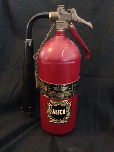 Vintage ALFCO-Alfite Speedex 5 CO2 FIRE Extinguisher Nice Graphics and Color