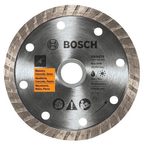 Bosch db442s 4-inch turbo rim diamond blade for sale
