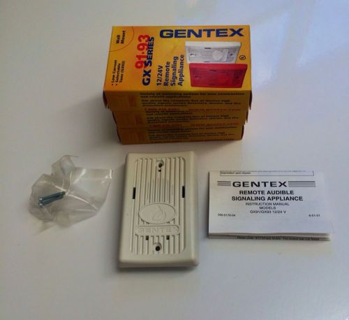 Lot of 3 gentex remote signaling appliance gx series 12/24 v 91 93 wall mount for sale