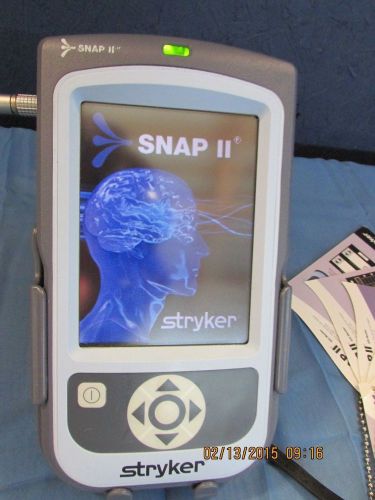 Stryker SNAP II hand held portable EEG System with power adapter consoles