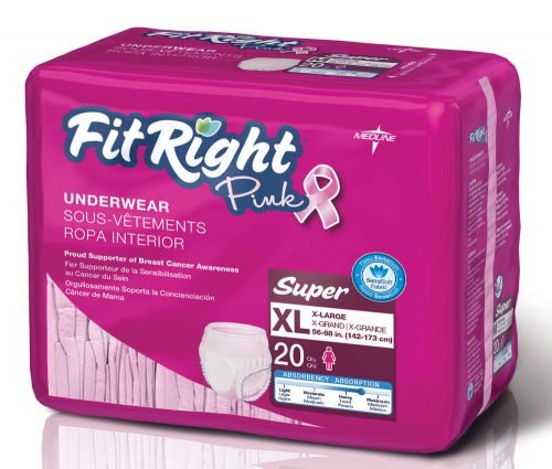 FitRight Pink Protective Underwear,X-Large