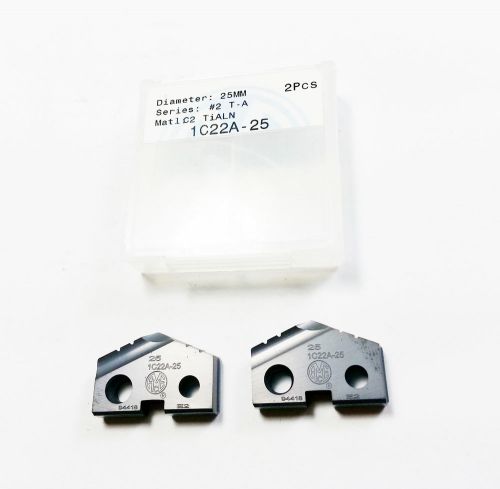 NEW 25mm AMEC #2 T-A  Carbide C2 TiALN Spade Inserts (2 PCS)   (N 307)