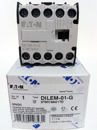 Eaton Moeller DILEM-01-G (24VDC) 4kW/400V Contactor AC3 + 1NC Leistungs-Schutz