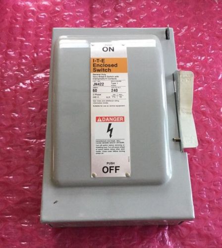 Siemens JN422 General Duty Enclosed Switch 60Amp 240V 3 Phase