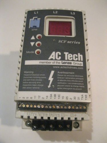 Lenze ac tech  sf230 sub-micro ac vfd inverter drive 208/240vac, 0-230 output for sale