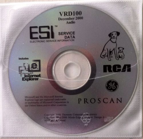 VRD100 ESI Electronic Service Data CD