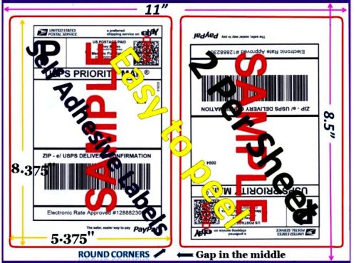 800 + 200 FREE (1000)Avery Compatible Adhesive Shipping Labels FREE Shipping