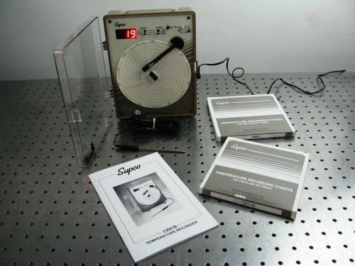 G114397 supco cr87bc temperature chart recorder w/probe for sale