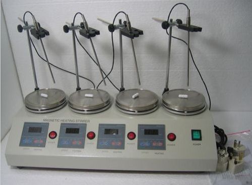 4 Heads Multi unit Digital Thermostatic Magnetic Stirrer Hotplate mixer 110V 220