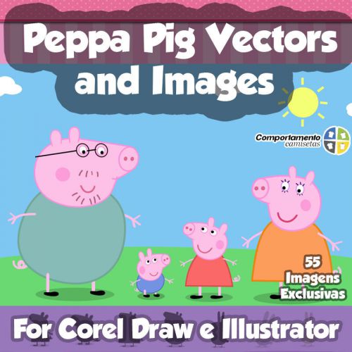 Peppa Pig Vector Clipart for Corel Draw