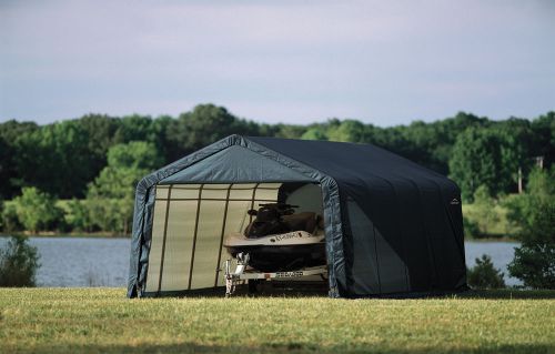 Shelterlogic portable fabric diy carport temporary garage shed kit 12x20x08 kits for sale