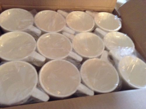 7 oz White Stackable Melamine coffee cups