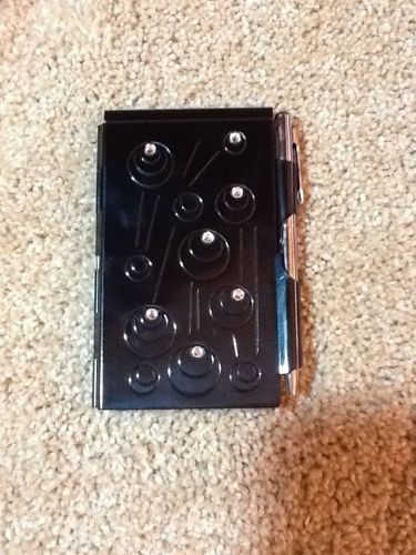 Wellspring FLIP NOTES Portable With 3-Pack REFILL  Black Circles Purse Size
