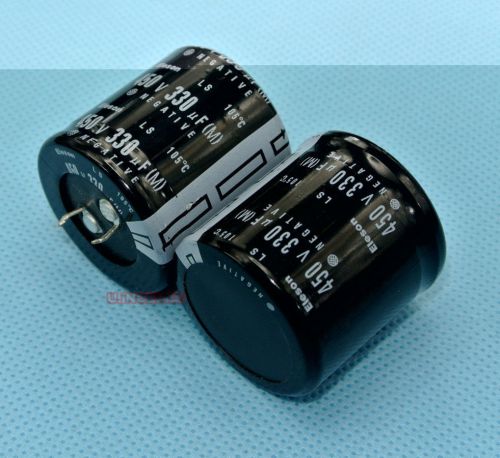 5pcs.Electrolytic capacitor 330uF 450V Eleson