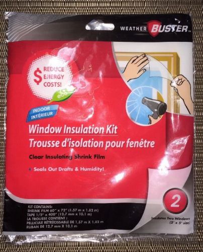 New! Weather Buster Window Insulation Kit - 2 Windows!