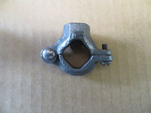 Lot (7) new caddy 3/8 split ring cast iron pipe hangers 4550037pl 3/8 thread for sale
