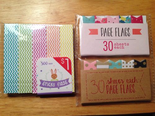 Target Page Flags - Set Of Three - For Erin Condren, Filofax, Kate Spade Planner