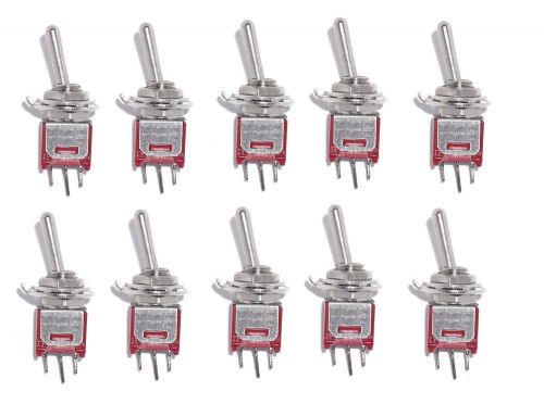 Lot of 10 ON/ON SPDT SubMiniature Toggle Switch Mini